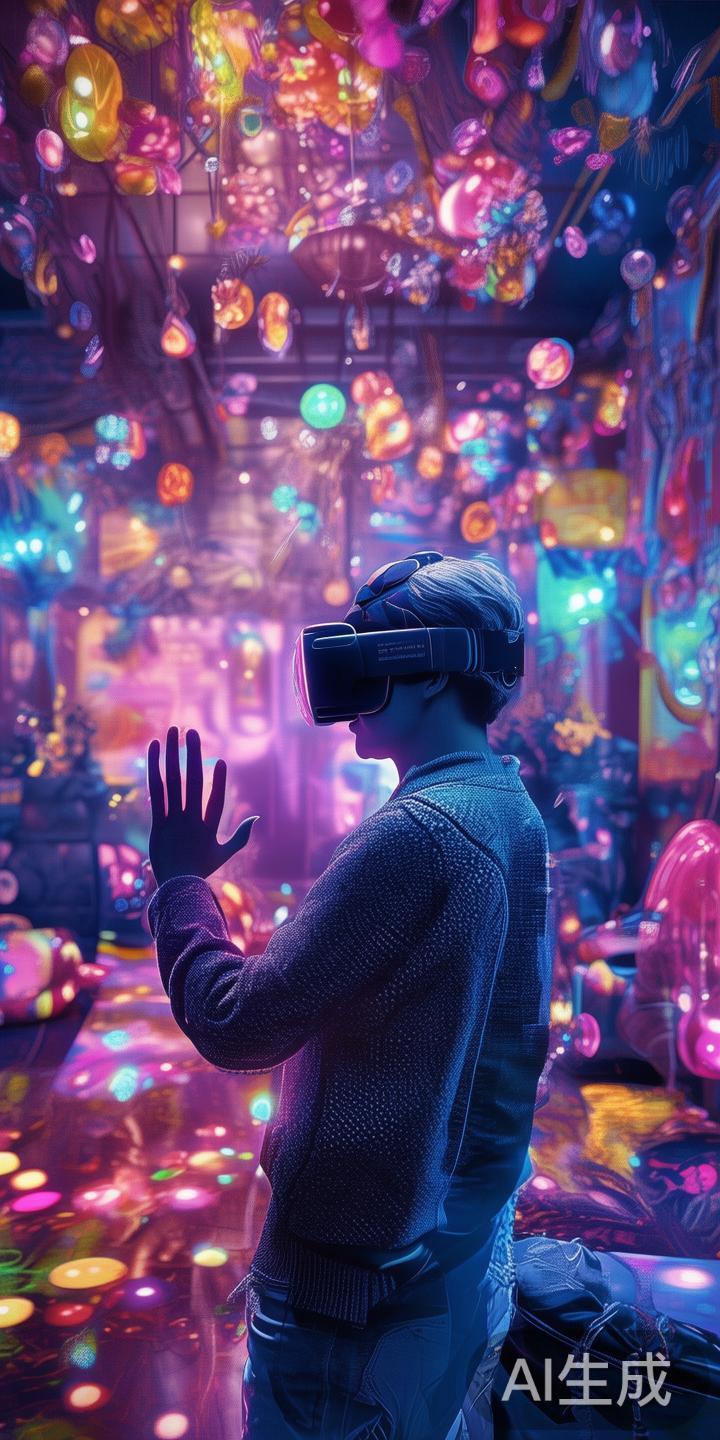 虚拟现实技术使得玩家能够置身于虚拟场景中，进行高度